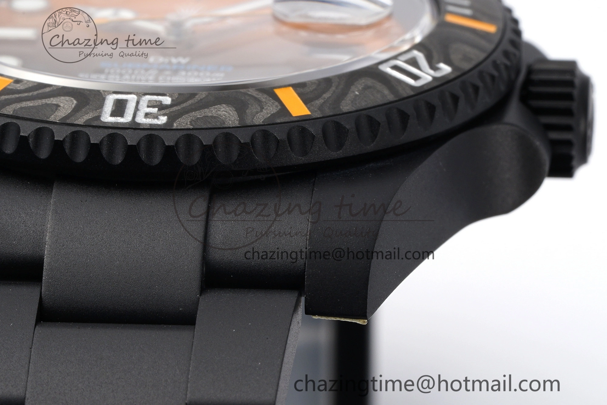 Submariner DIW DLC VSF 1:1 Best Edition Black Orange Dial on DLC Bracelet VS Classic 1824