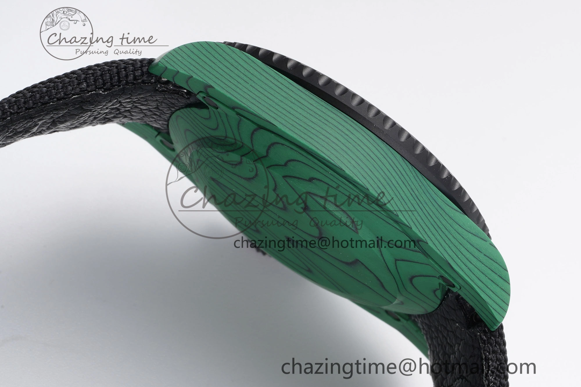Submariner DIW Green Carbon VSF 1:1 Best Edition Black Dial on Black Nylon Strap VS Cozy 2070