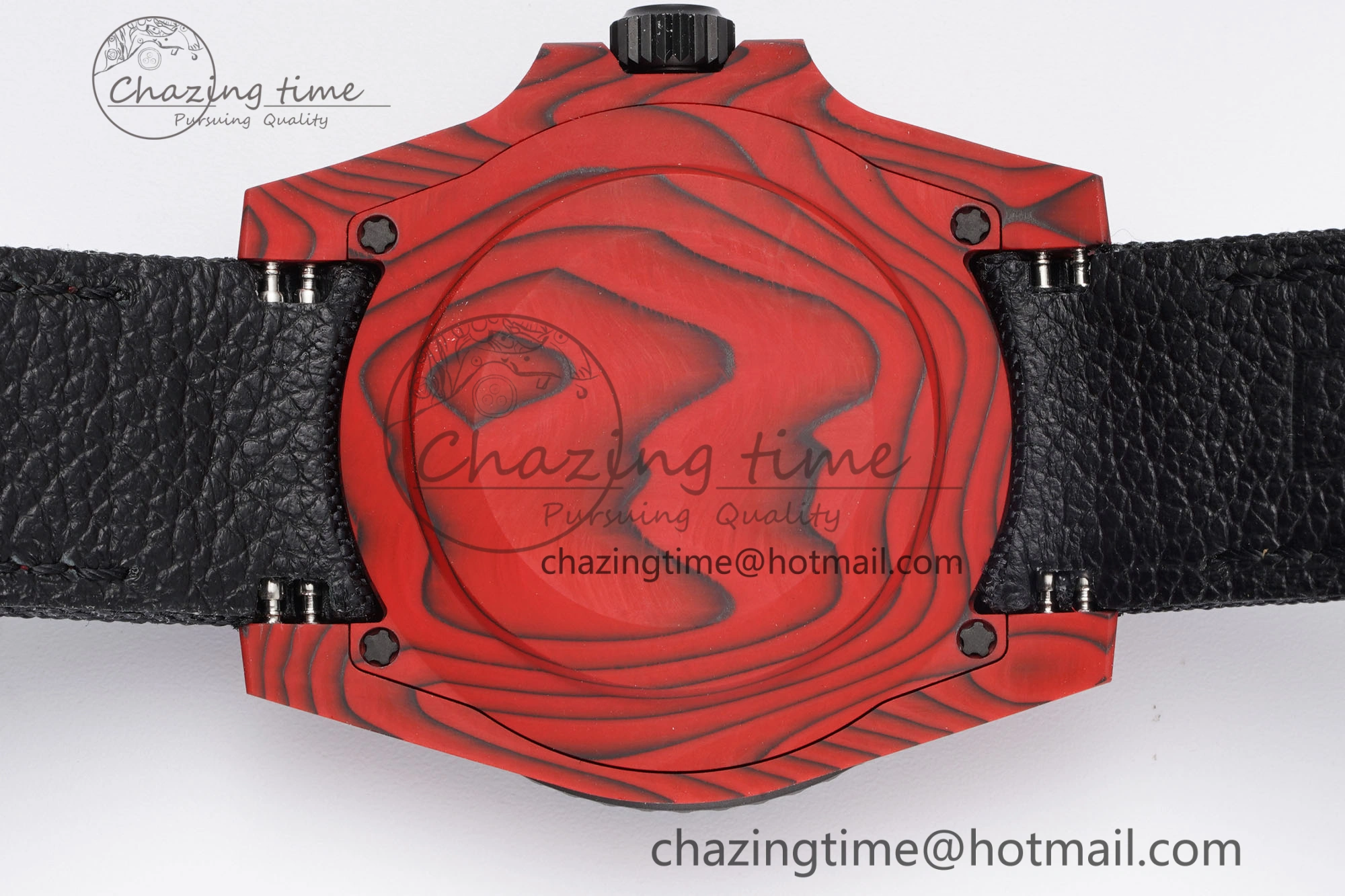 Submariner DIW Red Carbon VSF 1:1 Best Edition Black Dial on Black Nylon Strap VS TechFriendly 2069