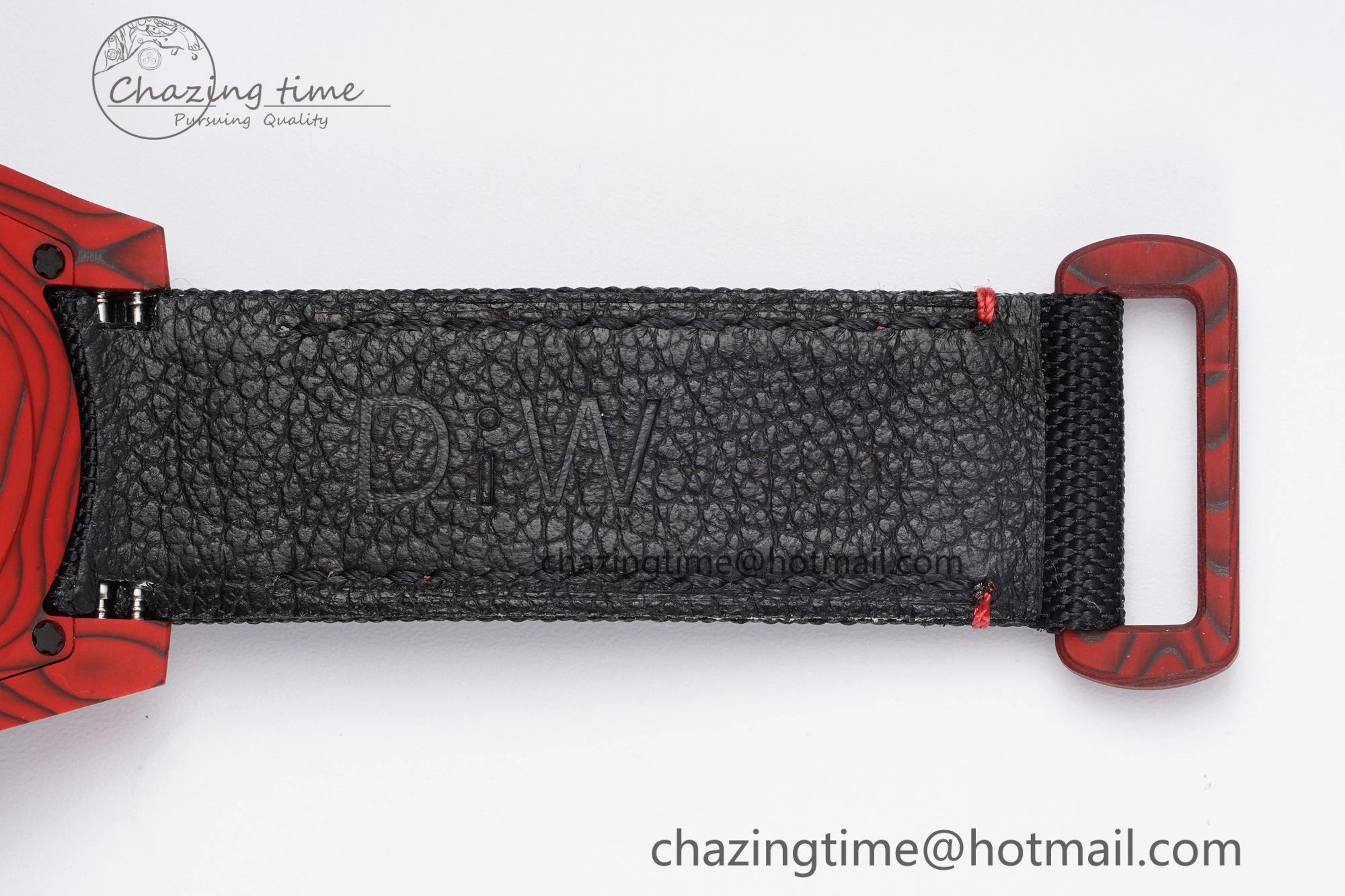 Submariner DIW Red Carbon VSF 1:1 Best Edition Black Dial on Black Nylon Strap VS TechFriendly 2069