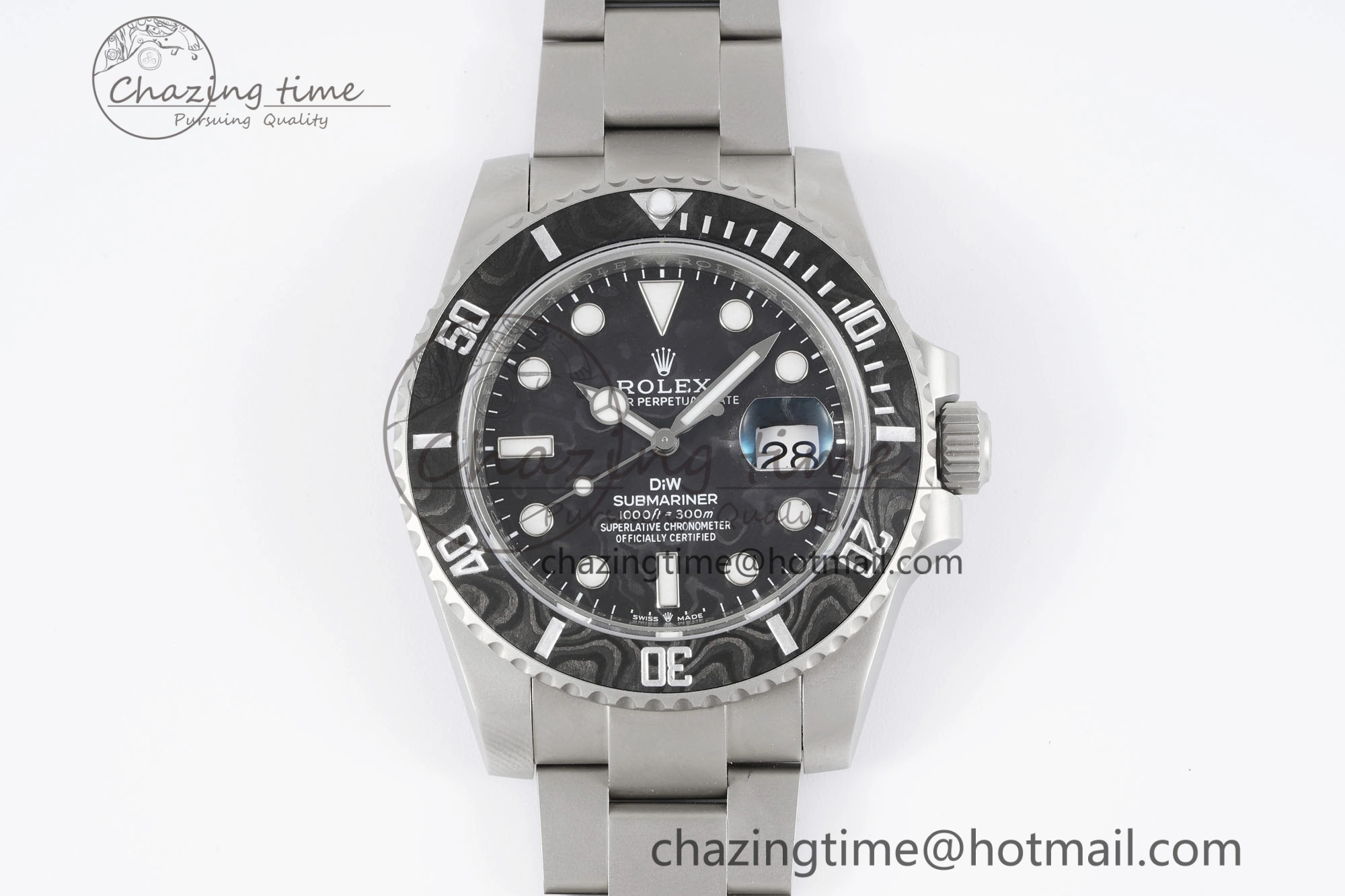 Submariner DIW Sandblasted VSF 1:1 Best Edition Black Carbon Dial on SS Bracelet VS Trendsetting 2071