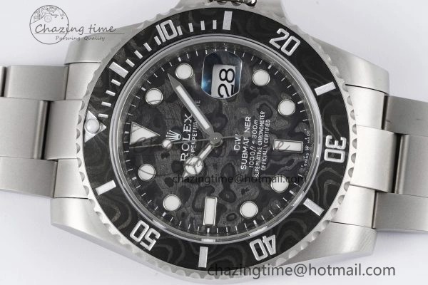 Submariner DIW Sandblasted VSF 1:1 Best Edition Black Carbon Dial on SS Bracelet VS Trendsetting 2071
