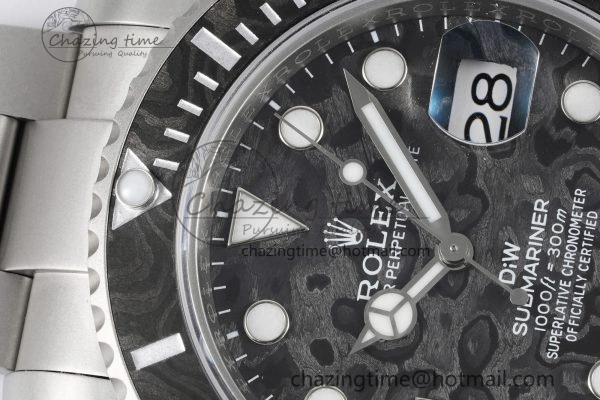 Submariner DIW Sandblasted VSF 1:1 Best Edition Black Carbon Dial on SS Bracelet VS Trendsetting 2071