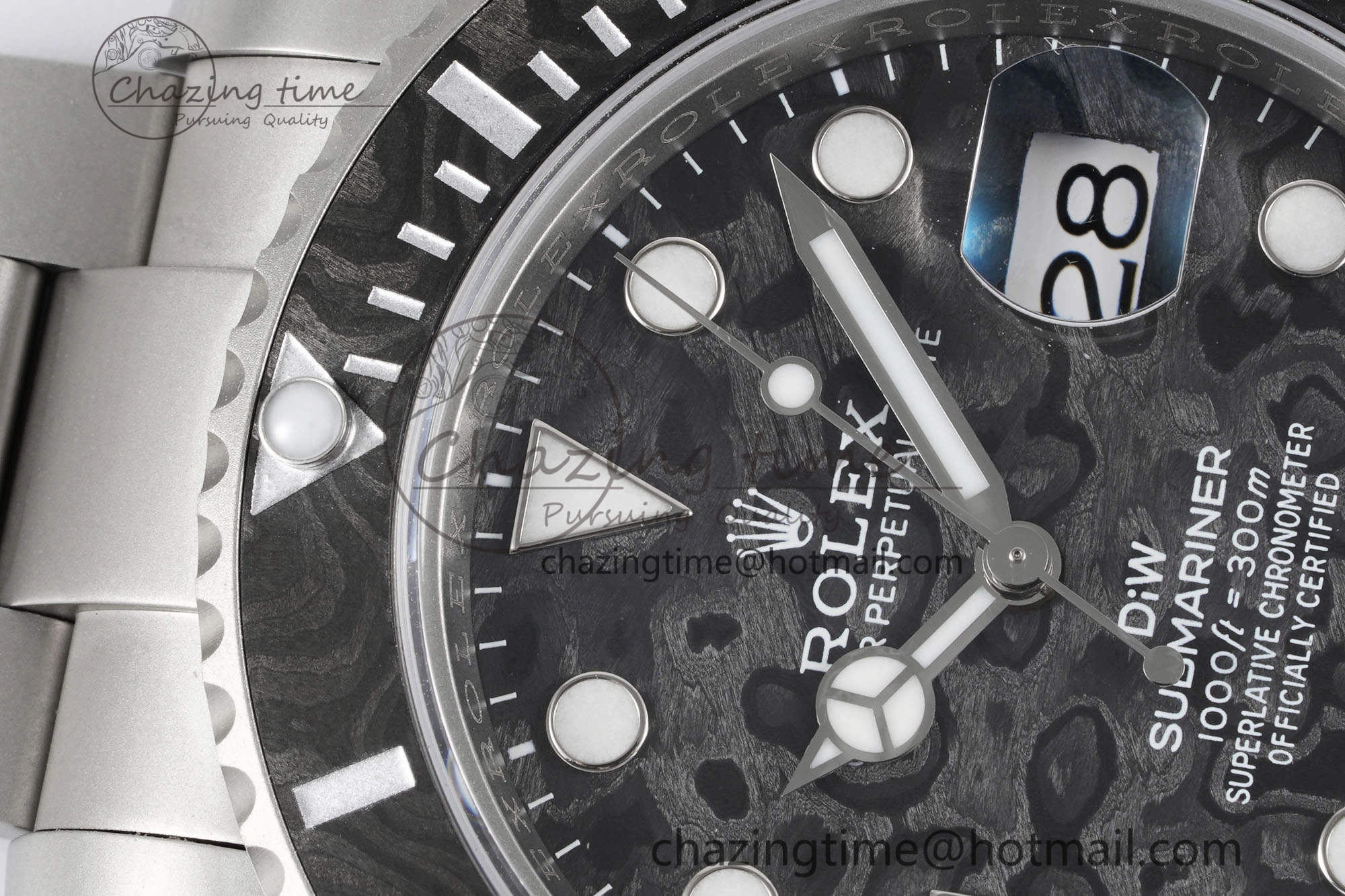 Submariner DIW Sandblasted VSF 1:1 Best Edition Black Carbon Dial on SS Bracelet VS Trendsetting 2071