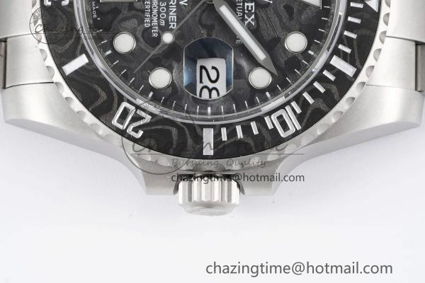 Submariner DIW Sandblasted VSF 1:1 Best Edition Black Carbon Dial on SS Bracelet VS Trendsetting 2071
