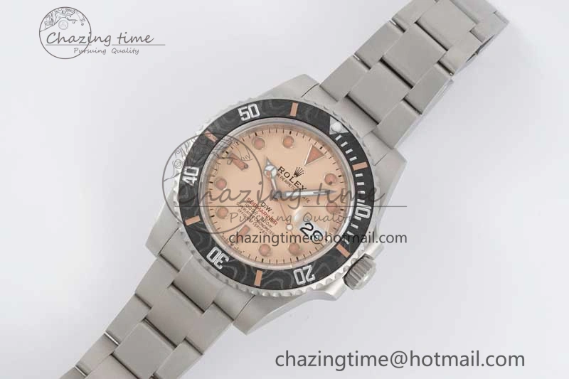 Neat Submariner DIW Sandblasted VSF 1:1 Best Edition Brown Dial on SS Bracelet VS 2059