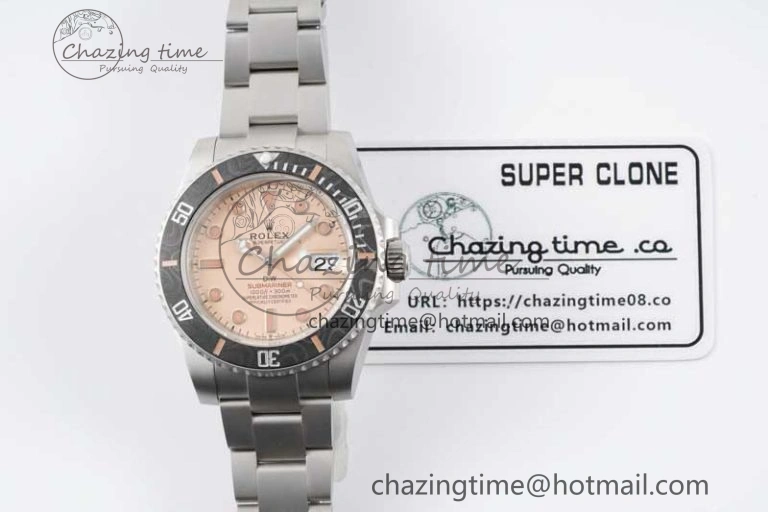 Neat Submariner DIW Sandblasted VSF 1:1 Best Edition Brown Dial on SS Bracelet VS 2059