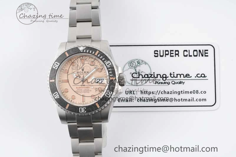 Neat Submariner DIW Sandblasted VSF 1:1 Best Edition Brown Dial on SS Bracelet VS 2059
