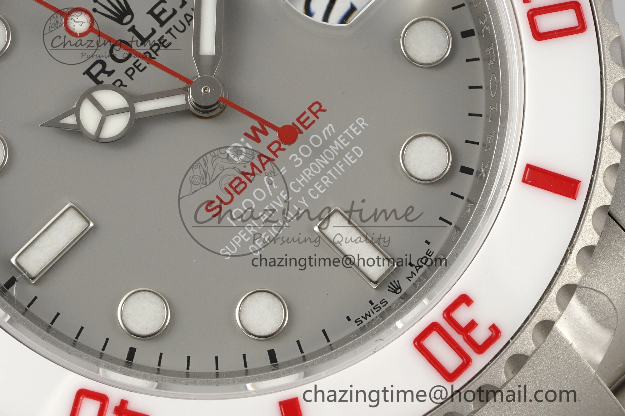 TimelessDesign Submariner DIW Sandblasted VSF 1:1 Best Edition Gray Dial White Ceramic Bezel on SS Bracelet VS 1952