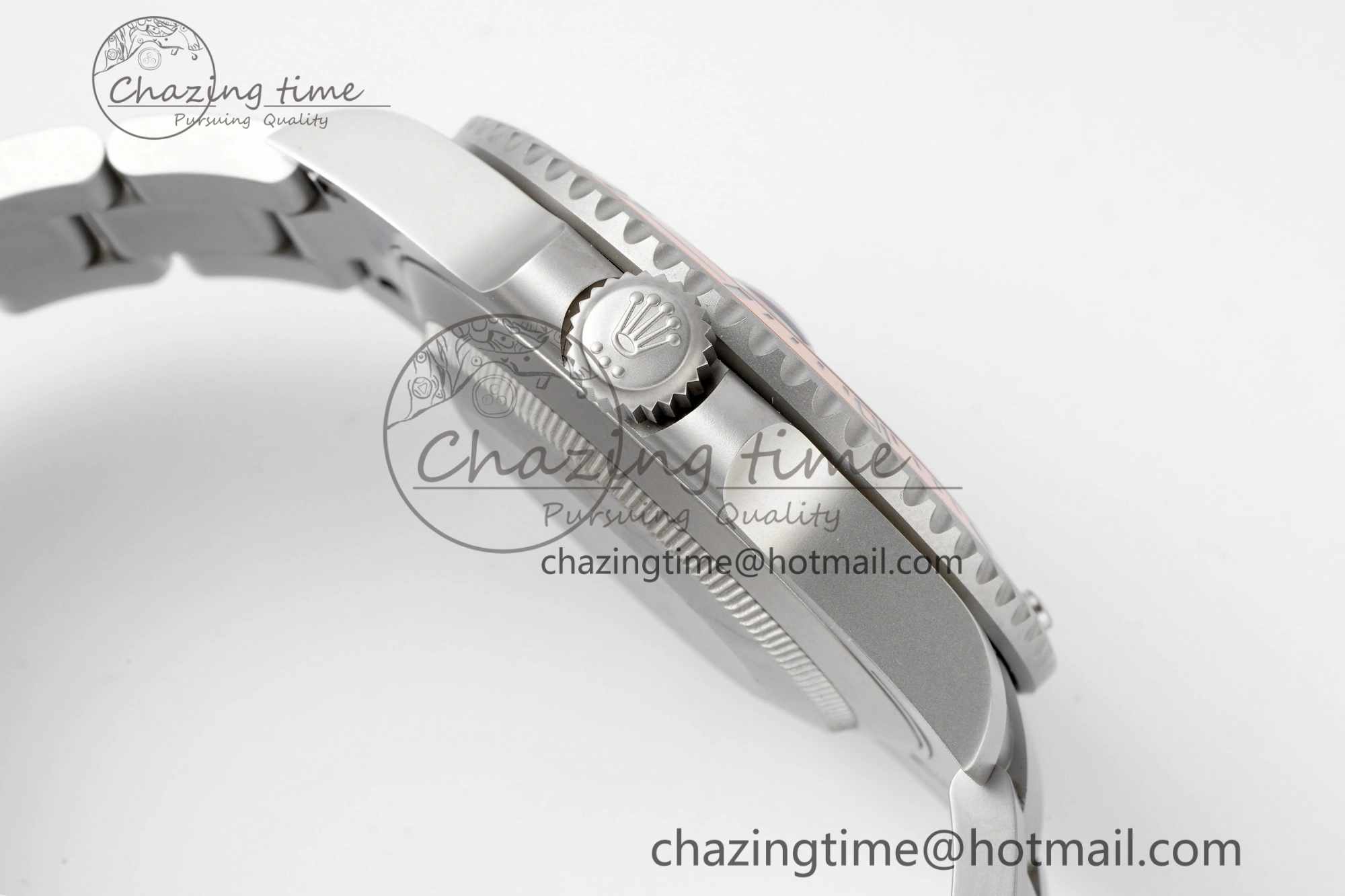 EyeCatching Submariner DIW Sandblasted VSF 1:1 Best Edition Orange Ceramic Bezel Orange Black Dial on SS Bracelet VS 2053