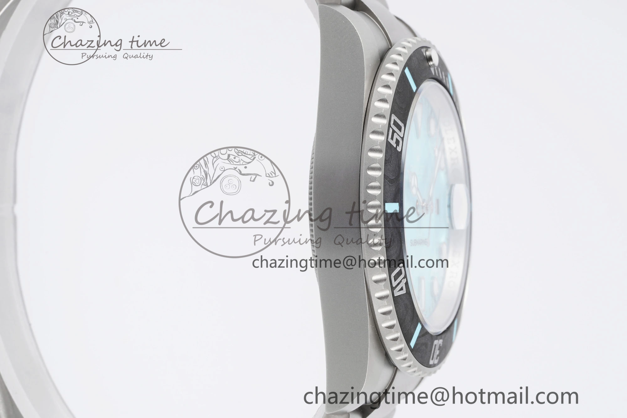 Stretchable Submariner DIW Sandblasted VSF 1:1 Best Edition Tiffany Blue Dial on SS Bracelet VS 2068
