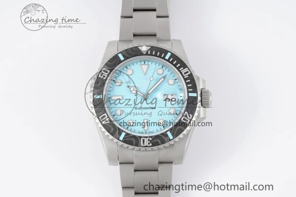 Stretchable Submariner DIW Sandblasted VSF 1:1 Best Edition Tiffany Blue Dial on SS Bracelet VS 2068