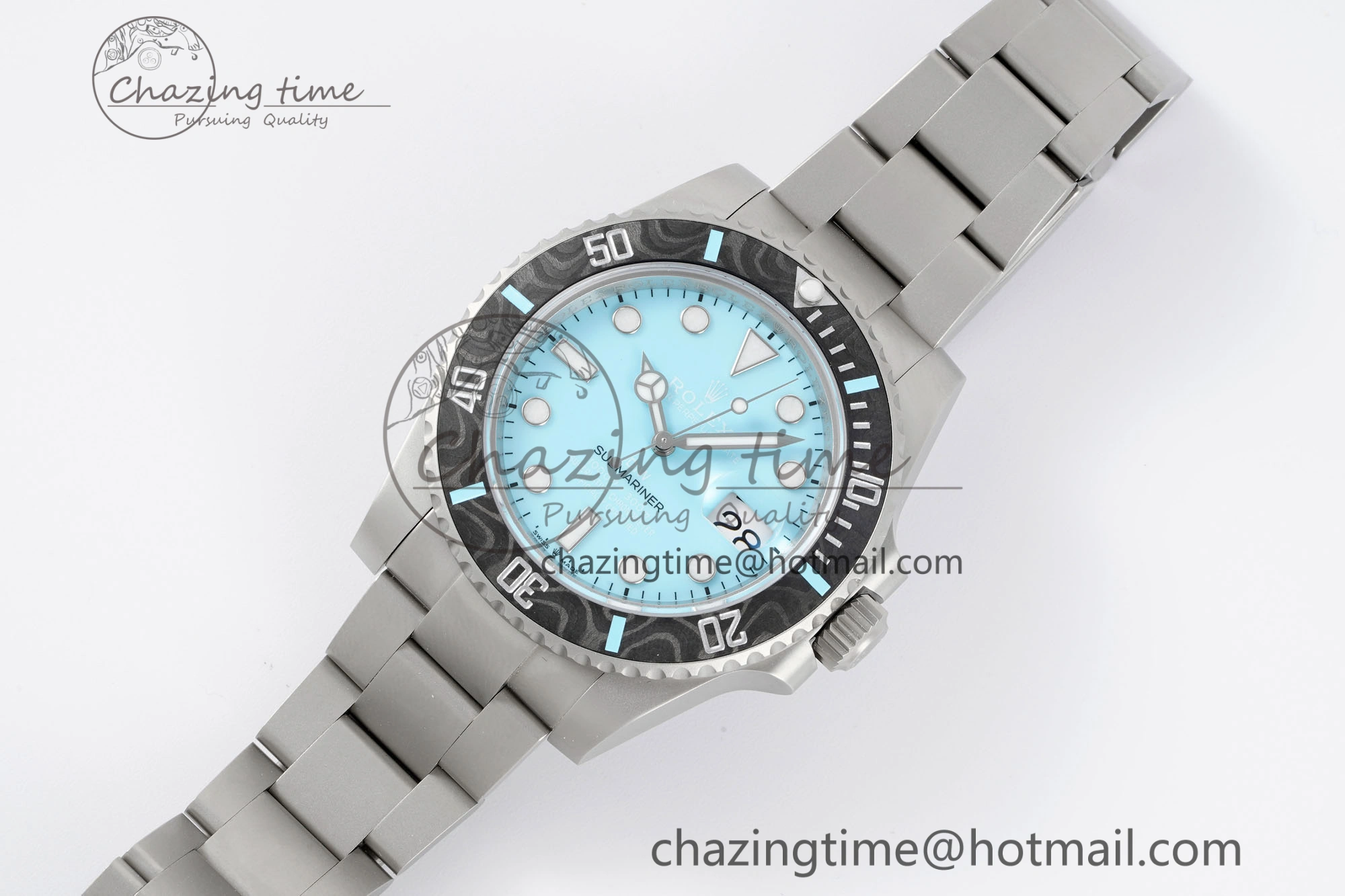 Stretchable Submariner DIW Sandblasted VSF 1:1 Best Edition Tiffany Blue Dial on SS Bracelet VS 2068