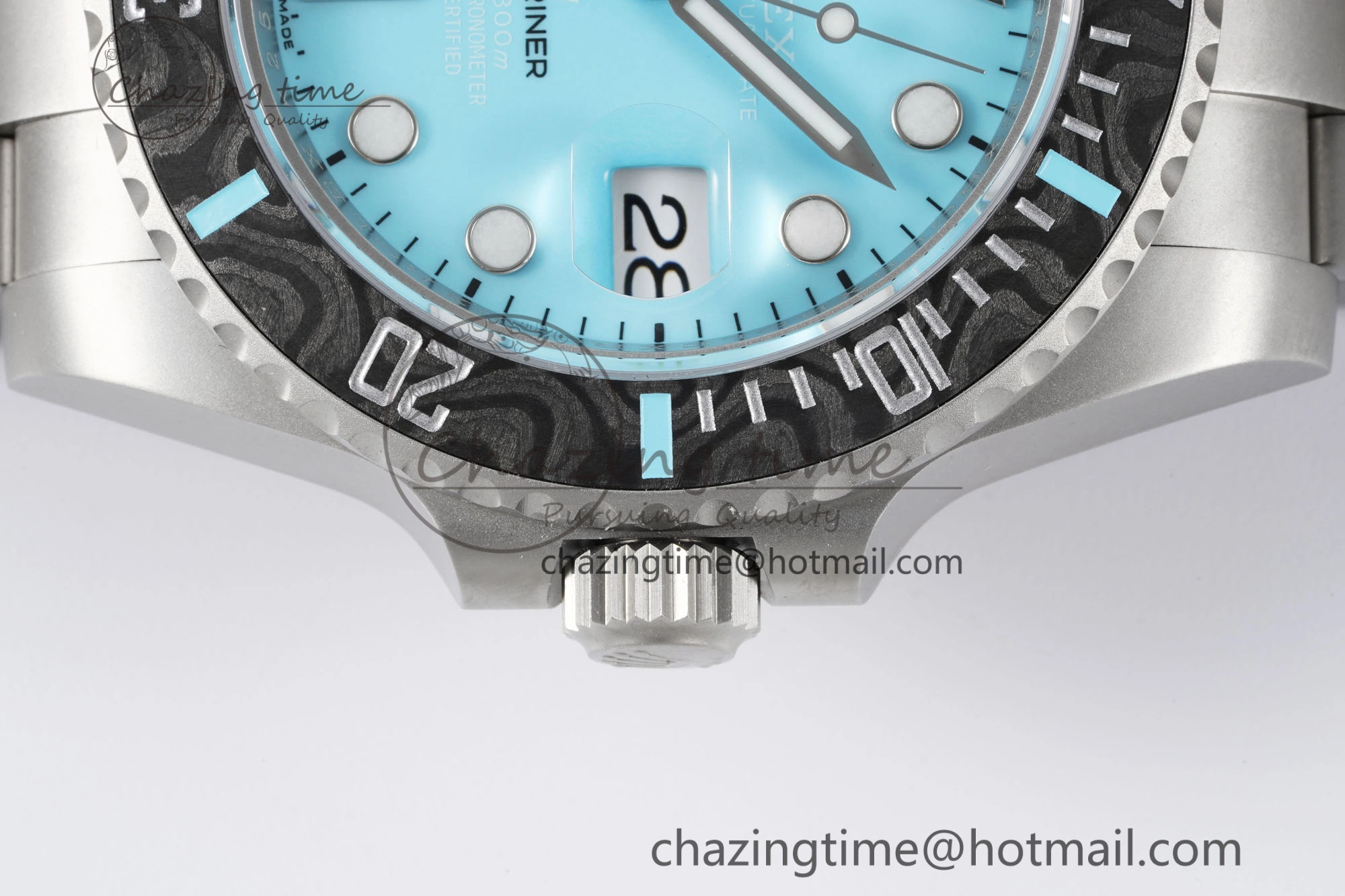 Stretchable Submariner DIW Sandblasted VSF 1:1 Best Edition Tiffany Blue Dial on SS Bracelet VS 2068