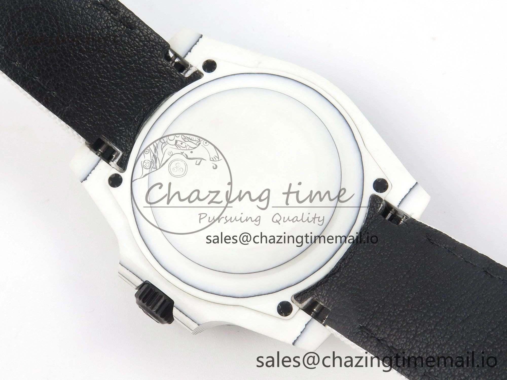 Unique Submariner DIW White Carbon MPF Best Edition Yellow Dial On White Nylon Strap SA 312