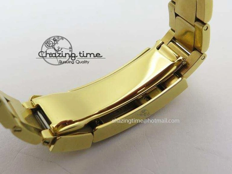 Sporty Submariner Full Gold Black Dial BP Best Edition Swiss ETA 3933
