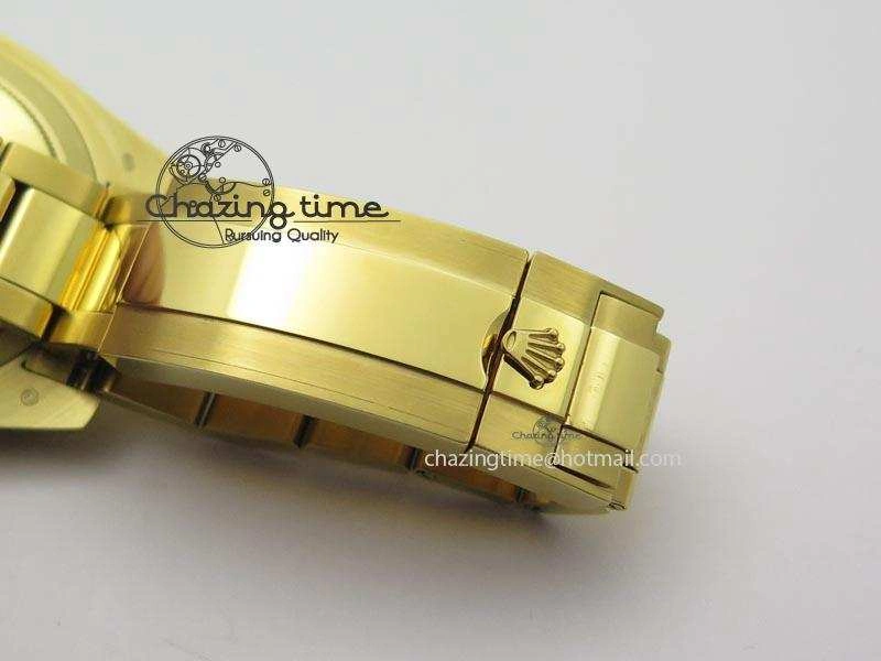 Sporty Submariner Full Gold Black Dial BP Best Edition Swiss ETA 3933