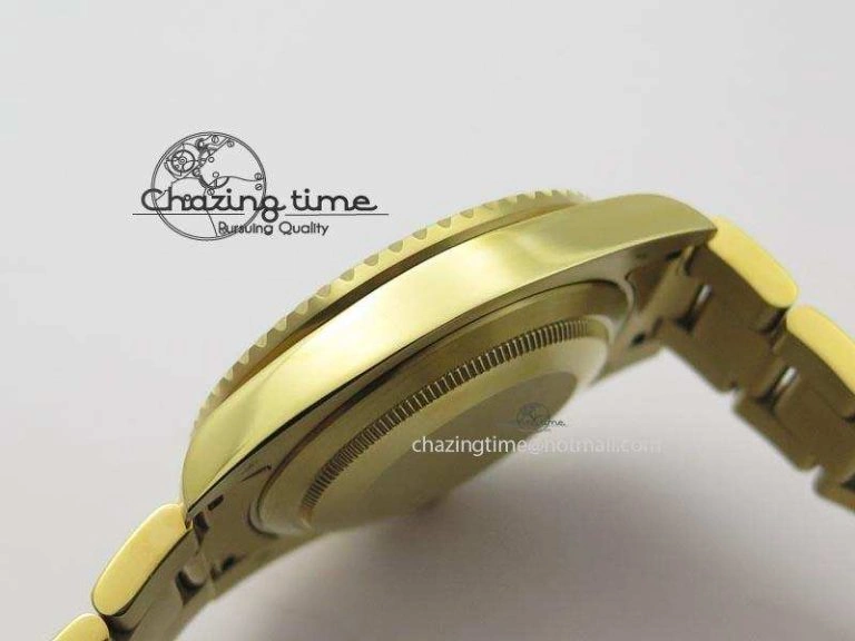 Submariner Full Gold Blue Dial Diamond BP Best Edition Swiss ETA Minimalist 3930