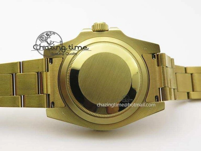 Submariner Full Gold Blue Dial Diamond BP Best Edition Swiss ETA Minimalist 3930