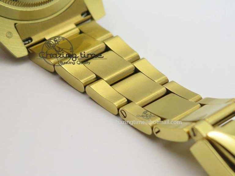 Submariner Full Gold Blue Dial Diamond BP Best Edition Swiss ETA Minimalist 3930