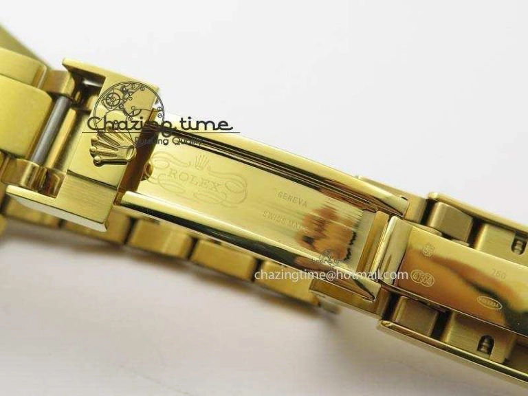 Submariner Full Gold Blue Dial Diamond BP Best Edition Swiss ETA Minimalist 3930