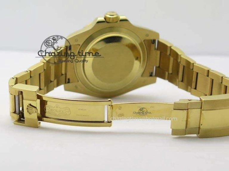 Submariner Full Gold Blue Dial Diamond BP Best Edition Swiss ETA Minimalist 3930