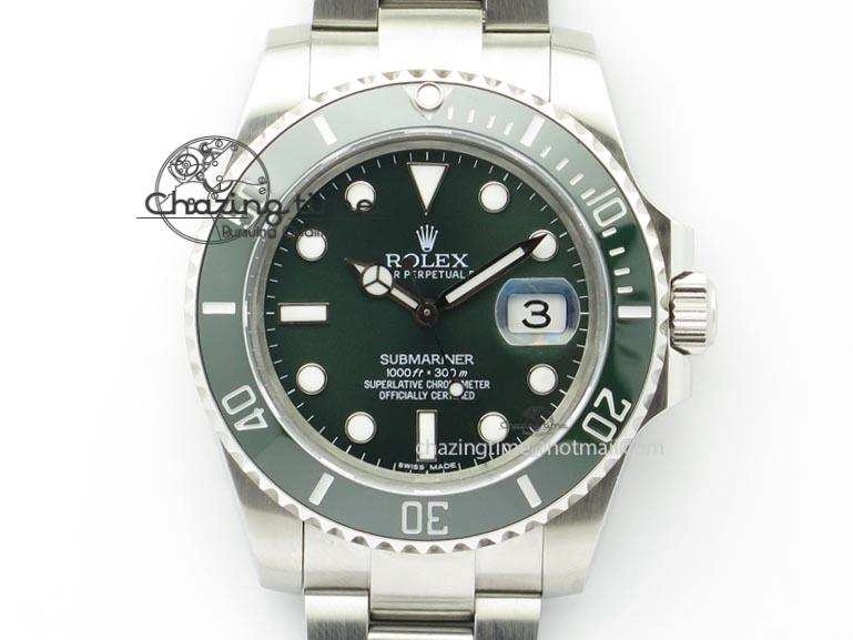 Classic Submariner LV SS SS Green Dial BP Maker Best Edition Swiss ETA 3927