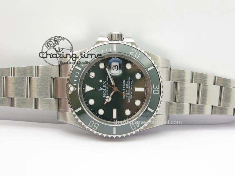 Classic Submariner LV SS SS Green Dial BP Maker Best Edition Swiss ETA 3927