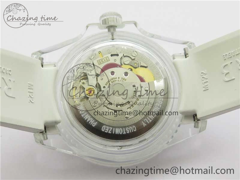 StreetReady Submariner Phantomlab Transparent 3AF Best Edition Black Dial on White Rubber Strap VR 2623