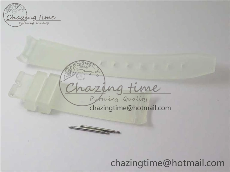StreetReady Submariner Phantomlab Transparent 3AF Best Edition Black Dial on White Rubber Strap VR 2623