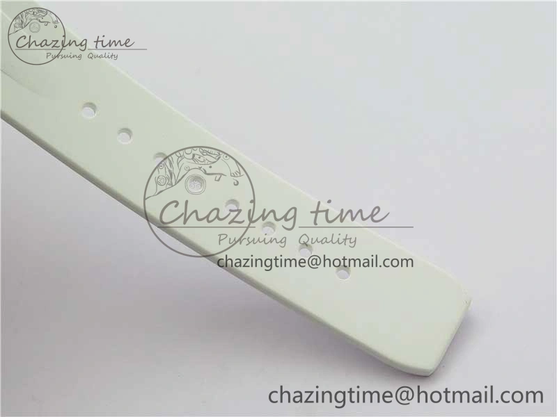 AllSeason Submariner Phantomlab Transparent KZF Best Edition Blue Moon Dial on White Rubber Strap VR 2564