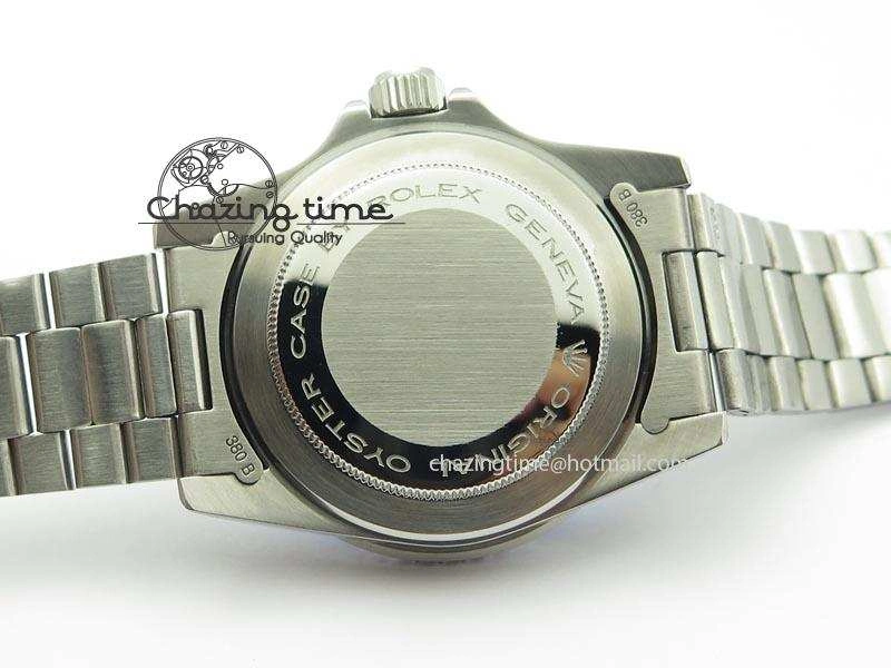 Stretchable Submariner SS JKF Best Edition Black Dial Square Markers (Black Date) A 3901