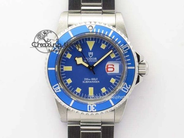Functional Submariner SS JKF Best Edition Blue Dial Square Markers (Red Date) A 3903