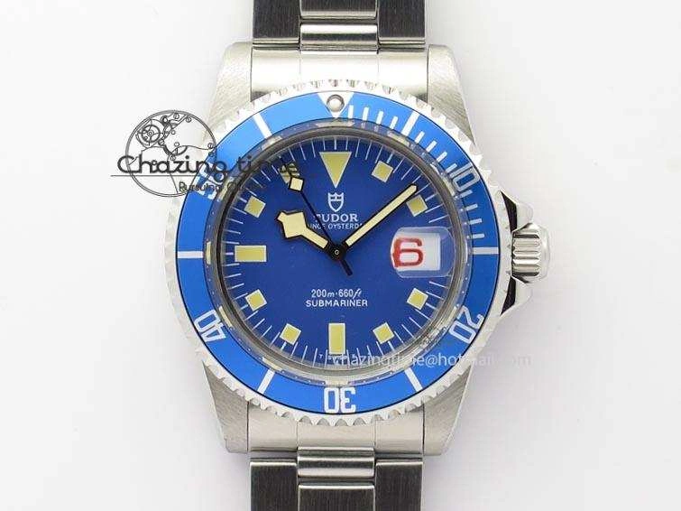 Functional Submariner SS JKF Best Edition Blue Dial Square Markers (Red Date) A 3903