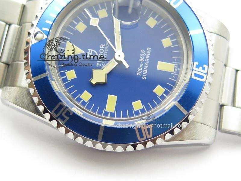 Functional Submariner SS JKF Best Edition Blue Dial Square Markers (Red Date) A 3903