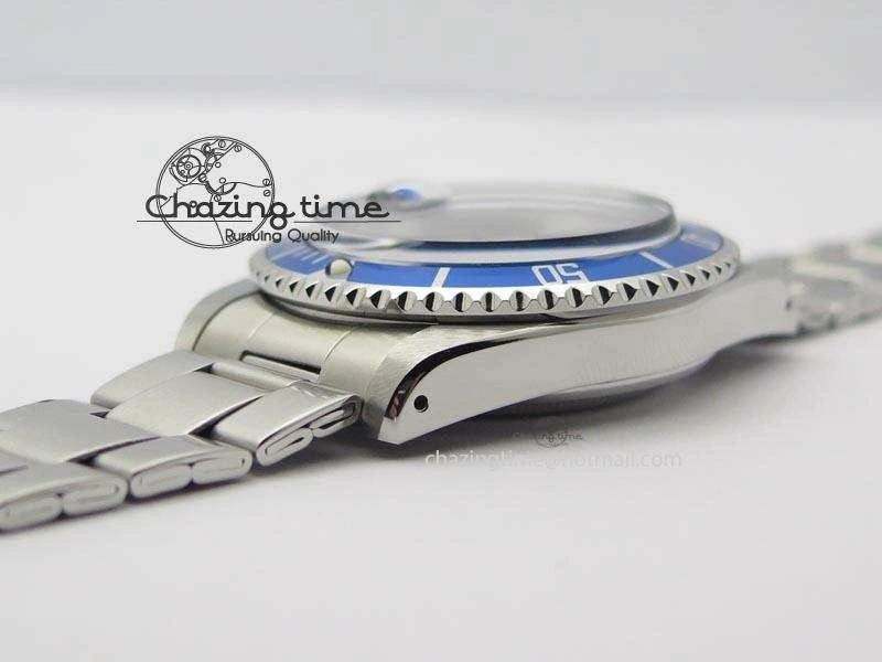 Functional Submariner SS JKF Best Edition Blue Dial Square Markers (Red Date) A 3903