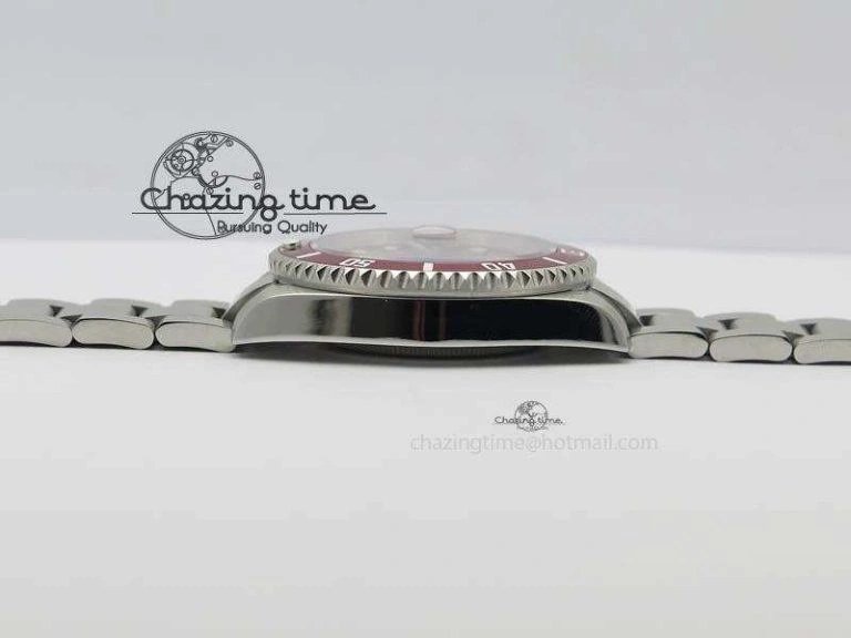 Minimalist Submariner SS Red Bezel Red Dial On SS Bracelet A 3859