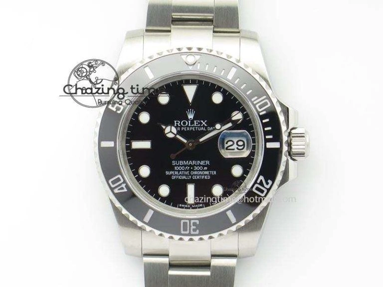 Affordable Submariner SS SS Black Dial BP Maker Best Edition Swiss ETA 3929