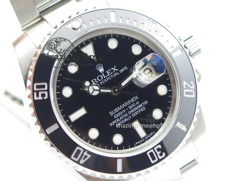 Affordable Submariner SS SS Black Dial BP Maker Best Edition Swiss ETA 3929
