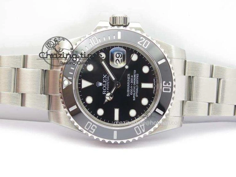 Affordable Submariner SS SS Black Dial BP Maker Best Edition Swiss ETA 3929