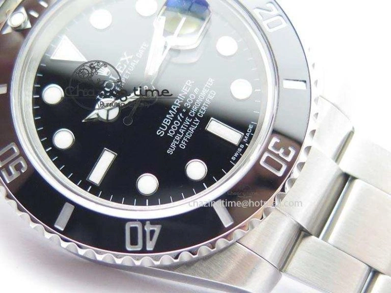 Affordable Submariner SS SS Black Dial BP Maker Best Edition Swiss ETA 3929