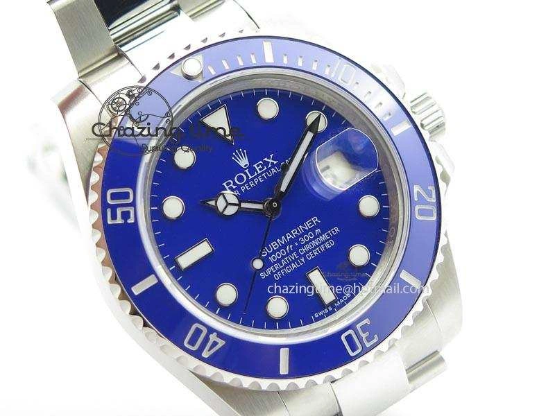 Contemporary Submariner SS SS Blue Dial BP Maker Best Edition Swiss ETA 3928