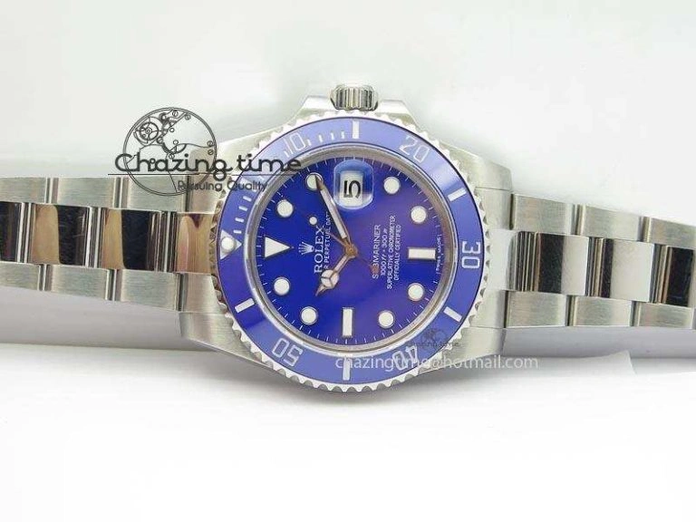Contemporary Submariner SS SS Blue Dial BP Maker Best Edition Swiss ETA 3928
