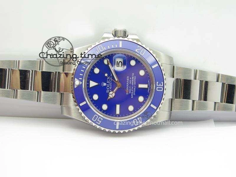 Contemporary Submariner SS SS Blue Dial BP Maker Best Edition Swiss ETA 3928