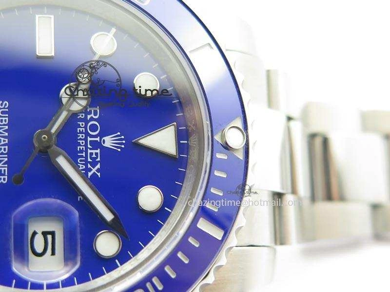 Contemporary Submariner SS SS Blue Dial BP Maker Best Edition Swiss ETA 3928