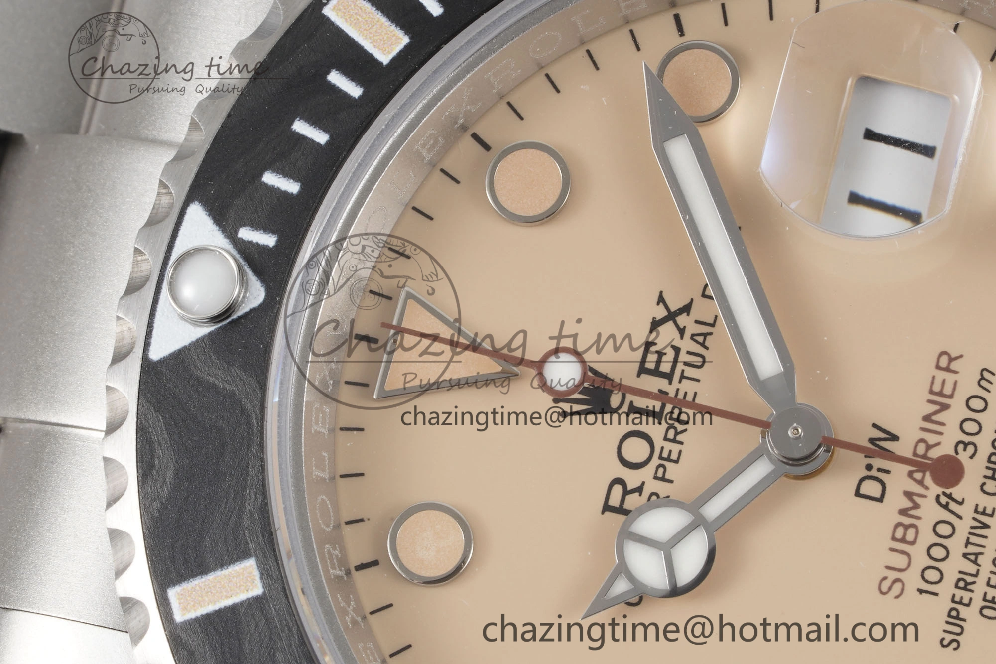 WellDesigned Submariner Sandblasted DIWF Best Edition Carbon Bezel Brown Dial Dial on SS Bracelet VR 2063