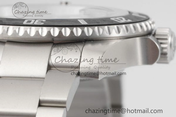 Submariner Sandblasted DIWF Best Edition Carbon Bezel Carbon Dial Dial on SS Bracelet VR TechFriendly 2064