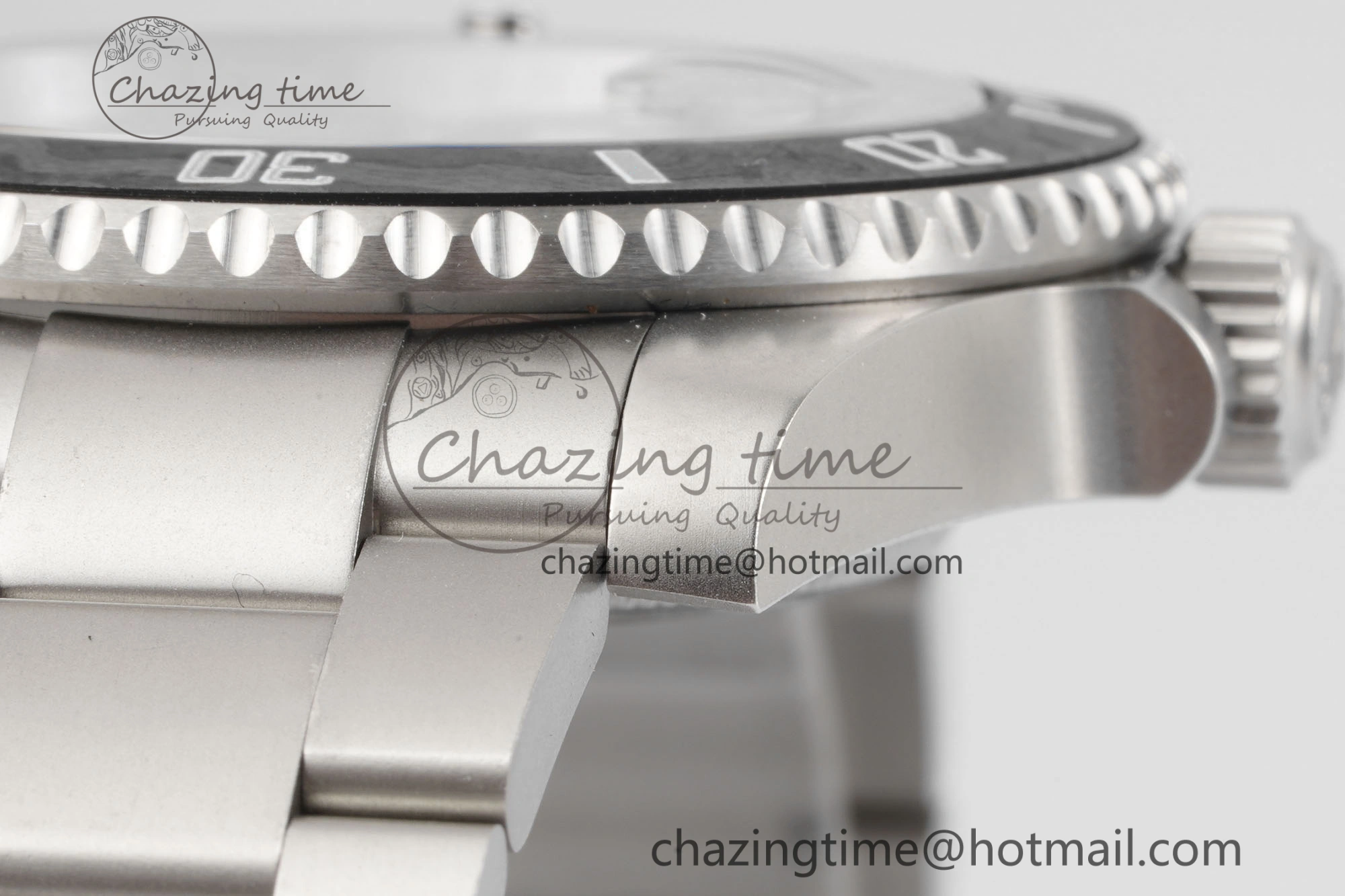 Submariner Sandblasted DIWF Best Edition Carbon Bezel Carbon Dial Dial on SS Bracelet VR TechFriendly 2064
