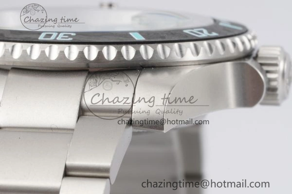 Submariner Sandblasted DIWF Best Edition Carbon Bezel Tiffany Blue Dial Dial on SS Bracelet VR UrbanChic 2065