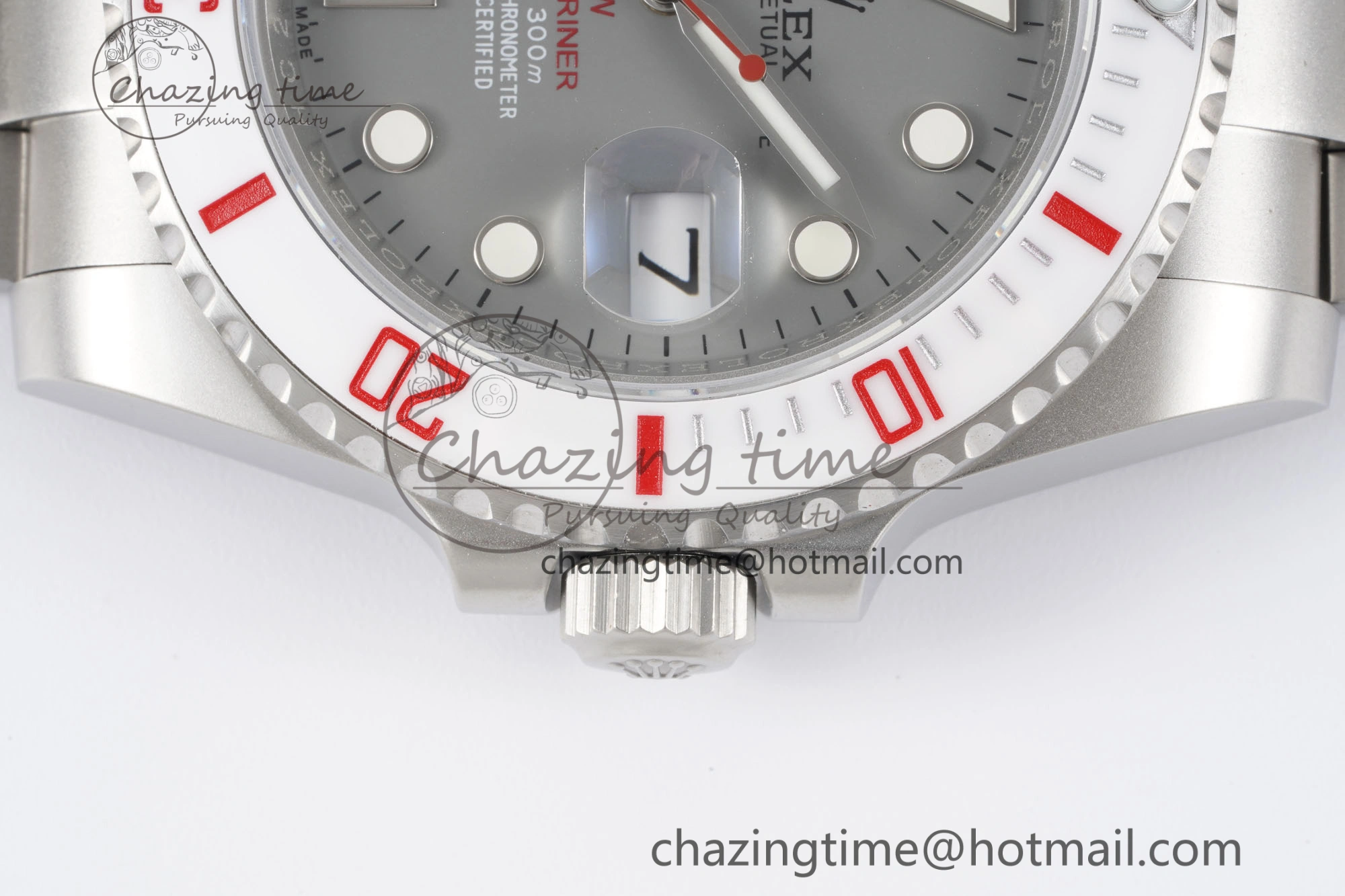 Submariner Sandblasted DIWF Best Edition White Bezel Gray Dial Dial on SS Bracelet VR ModernLook 2067